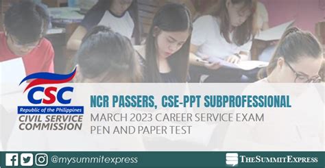 csc sub professional result march 2023|REGION 1 PASSERS Subprofessional: March 2023 Civil Service .